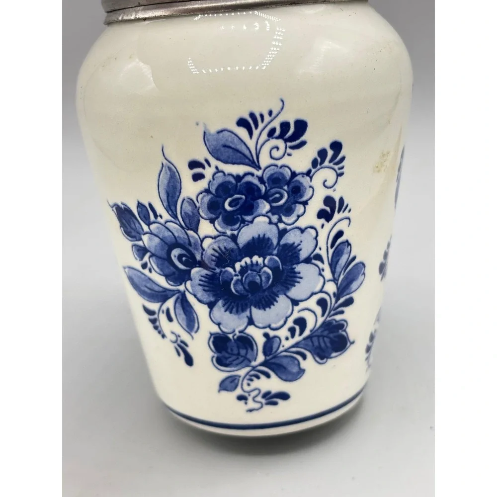 Montagne Original Delft Sugar Shaker Handpainted Windmill Blue White Holland
